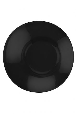Kütahya Porselen - Kütahya Porselen Aura 20 cm Çukur Tabak Siyah