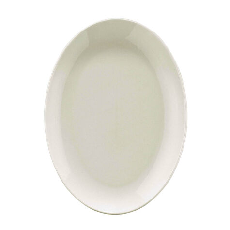 Kütahya Porselen Bone Coral 32 Cm Kayık Tabak Dekorsuz - Kütahya Porselen