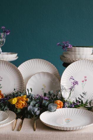 Kütahya Porselen Tiny Miny 27 Parça 6 Kişilik Yemek Takımı - Kütahya Porselen