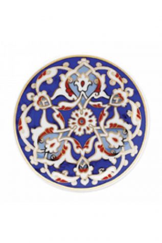 Kütahya Porselen Duvar Tabağı 10 cm Dekor No:177 - Kütahya Porselen