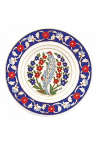 Kütahya Porselen Duvar Tabağı 17 cm Dekor No:158 - Kütahya Porselen