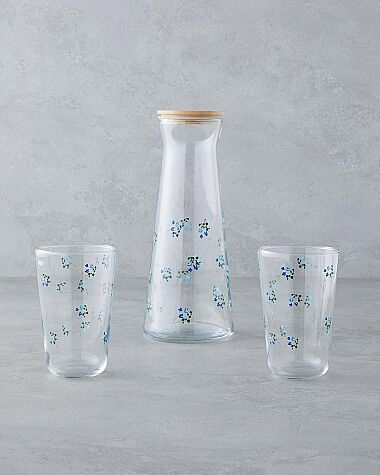 English Home Bloom Su Takımı 1150 Ml + 400 Ml Mavi - English Home