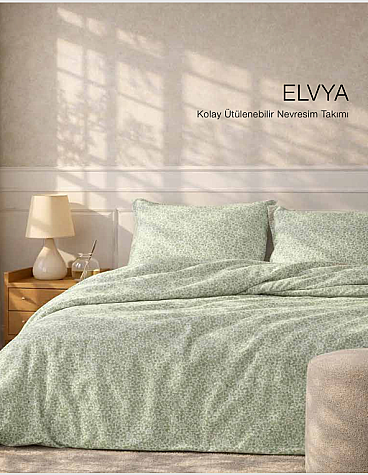 English Home Elvya Nevresim Takımı, 200x220, Yeşil - English Home