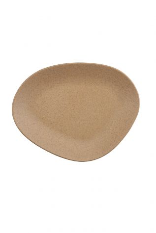 Kütahya Porselen Galaxy Mat 22 Cm Düz Tabak Mix Granül Bej - Kütahya Porselen