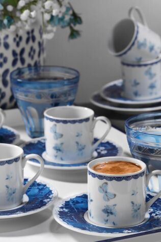 Kütahya Porselen Rüya Kahve Takımı 12 Parça 6 Kişilik 9742 - Kütahya Porselen