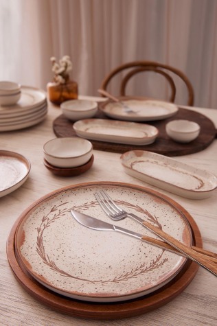 Kütahya Porselen 14 Parça 6 Kişilik Kahvaltı Takımı Rome - Kütahya Porselen