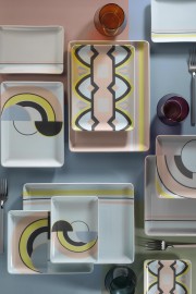 Kütahya Porselen Art Deco 18 Parça 6 Kişilik İkram Seti 10876 - Kütahya Porselen