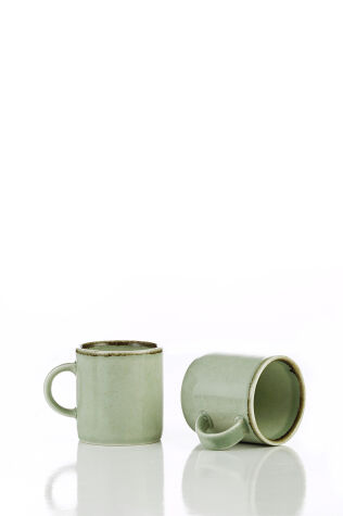 Kütahya Porselen 2 Parça 110 cc Kupa Green - Kütahya Porselen