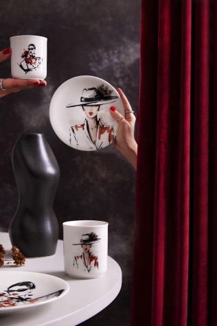 Kütahya Porselen Bella 4 Parça 2 Kişilik İkram Seti 880899 - Kütahya Porselen