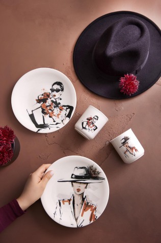 Kütahya Porselen Bella 4 Parça 2 Kişilik İkram Seti 880899 - Kütahya Porselen