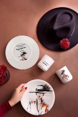 Kütahya Porselen Bella 4 Parça 2 Kişilik İkram Seti 880899 - Kütahya Porselen