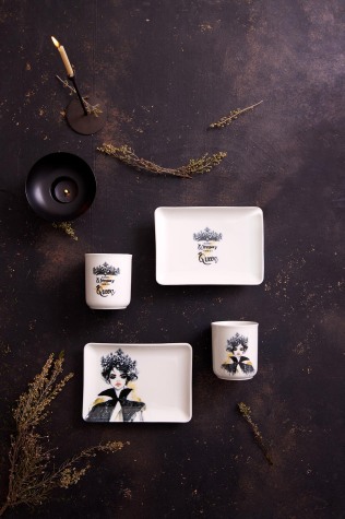 Kütahya Porselen Bella 4 Parça 2 Kişilik İkram Seti 880902 - Kütahya Porselen