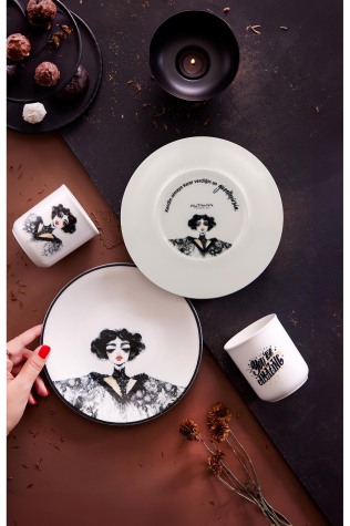 Kütahya Porselen Bella 4 Parça 2 Kişilik İkram Seti 880905 - Kütahya Porselen