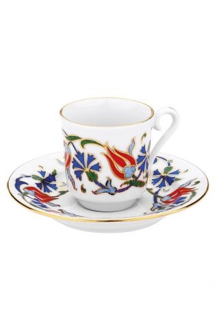 Kütahya Porselen 4 Parça 2 Kişilik Kahve Fincan Takımı 460 - KÜTAHYA PORSELEN