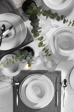 Kütahya Porselen Açelya 36 Parça 8 Kişilik Yemek Takımı - Kütahya Porselen