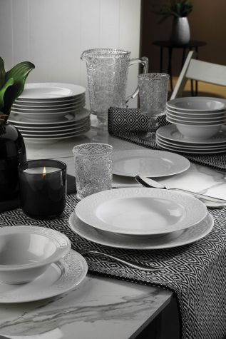 Kütahya Porselen Açelya 24 Parça 6 Kişilik Yemek Seti - Kütahya Porselen