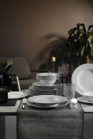 Kütahya Porselen Açelya 24 Parça 6 Kişilik Yemek Seti - Kütahya Porselen