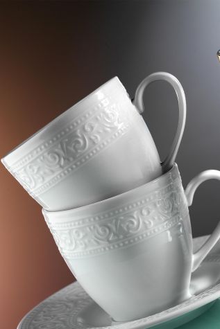 Kütahya Porselen - Kütahya Porselen Açelya Kahve Fincan Takımı