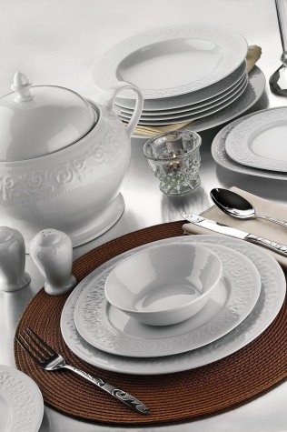 Kütahya Porselen Açelya 83 Parça 12 Kişilik Yemek Takımı - Kütahya Porselen