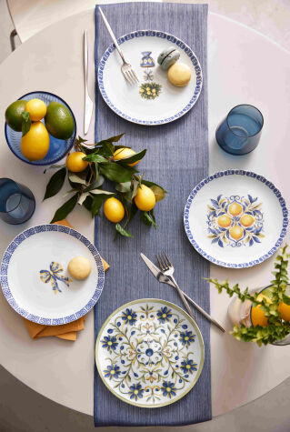 Kütahya Porselen Amalfi 4 Parça 21 Cm Pasta Tabağı - Kütahya Porselen