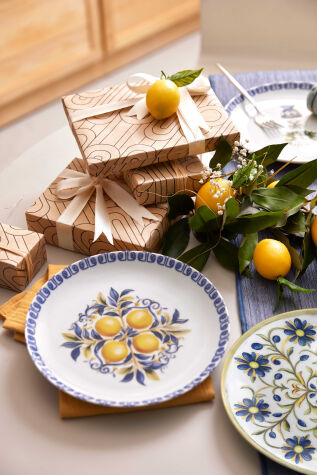 Kütahya Porselen Amalfi 4 Parça 21 Cm Pasta Tabağı - Kütahya Porselen