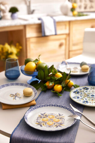 Kütahya Porselen Amalfi 4 Parça 21 Cm Pasta Tabağı - Kütahya Porselen