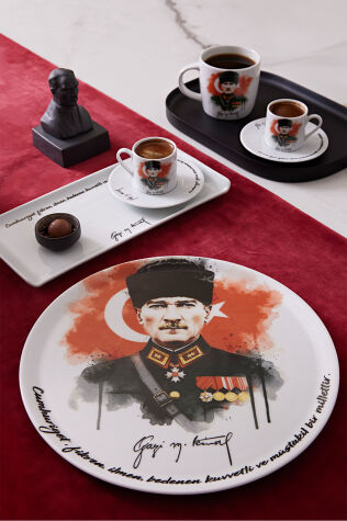 Kütahya Porselen Atatürk Duvar Tabağı - Kütahya Porselen