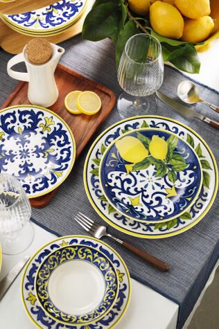 Kütahya Porselen Aurora 24 Parça 6 Kişilik Yemek Takımı - Kütahya Porselen