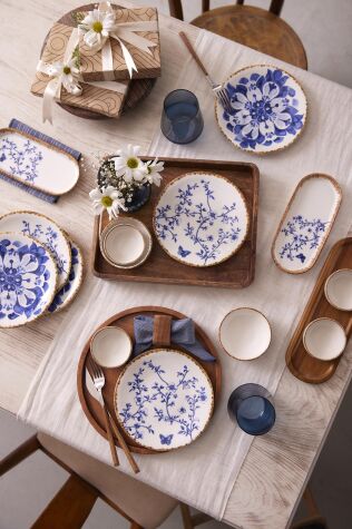 Kütahya Porselen Bahar 14 Parça 6 Kişilik Kahvaltı Takımı - Kütahya Porselen