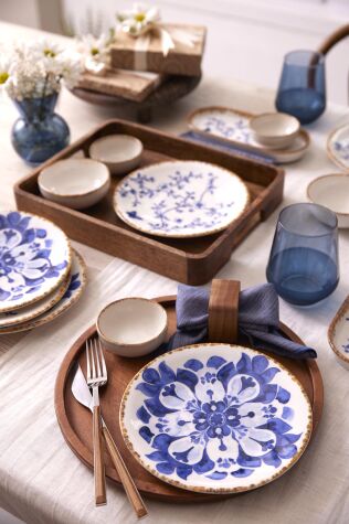 Kütahya Porselen Bahar 14 Parça 6 Kişilik Kahvaltı Takımı - Kütahya Porselen