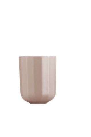 Kütahya Porselen - Kütahya Porselen Bevel Tek Kişilik Kulpsuz Mug 450 Cc Mat Pembe