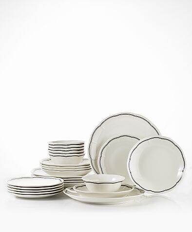 Kütahya Porselen Bone Riva 24 Parça 6 Kişilik Yemek Takımı - Kütahya Porselen