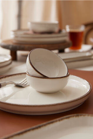 Kütahya Porselen Bone Atlantis 15 Parça 6 Kişilik Kahvaltı Takımı - Kütahya Porselen