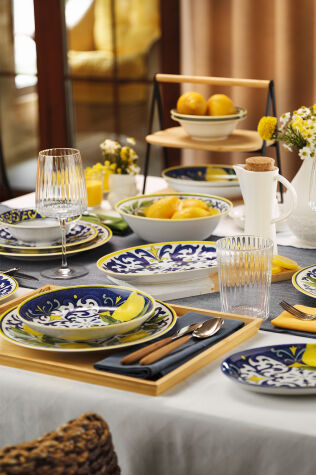 Kütahya Porselen Bone Aurora 27 Parça 6 Kişilik Yemek Takımı - Kütahya Porselen