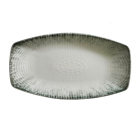 Kütahya Porselen Bone Bohem 36cm. Kayık Tabak Rf. Dg-405 - Kütahya Porselen