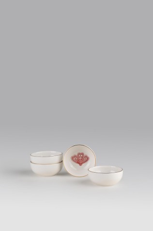 Kütahya Porselen Bone Multi 4 Parça 8 Cm Kase Seti Chirpy - Kütahya Porselen