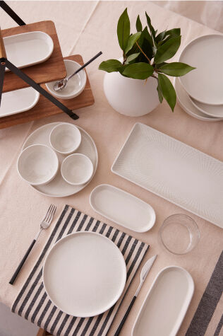 Kütahya Porselen Bone Cloud 15 Parça 6 Kişilik Kahvaltı Takımı - Kütahya Porselen