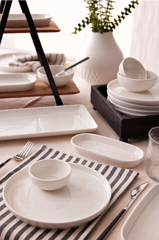 Kütahya Porselen Bone Cloud 15 Parça 6 Kişilik Kahvaltı Takımı - Kütahya Porselen