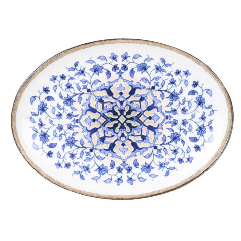 Kütahya Porselen Bone Coral 26cm. Kayık Tabak Dg-859 Kratos - Kütahya Porselen