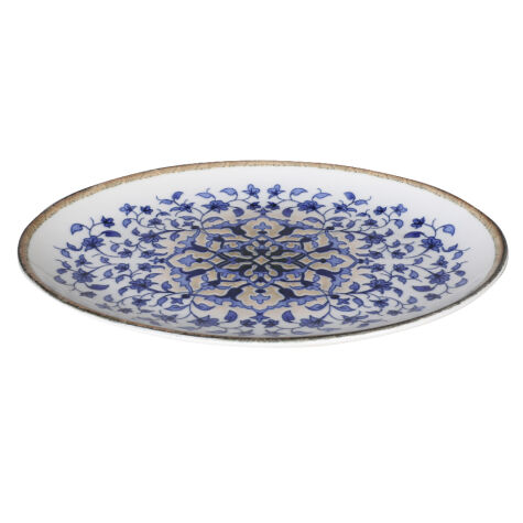 Kütahya Porselen Bone Coral 26cm. Kayık Tabak Dg-859 Kratos - Kütahya Porselen