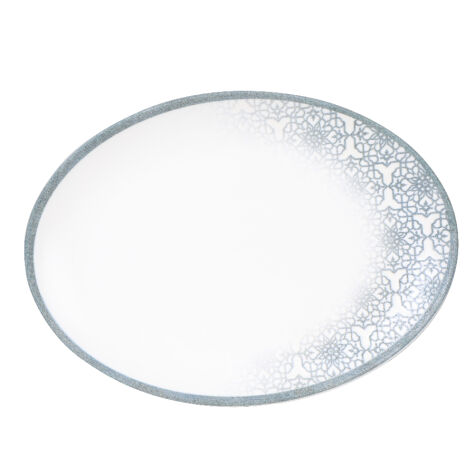 Kütahya Porselen Bone Coral 26cm. Kayık Tabak Mat Dg-860 Kratos - Kütahya Porselen