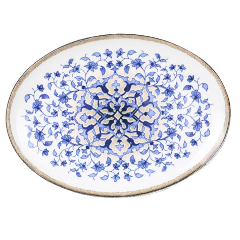 Kütahya Porselen Bone Coral 36cm. Kayık Tabak Dg-859 Kratos - Kütahya Porselen