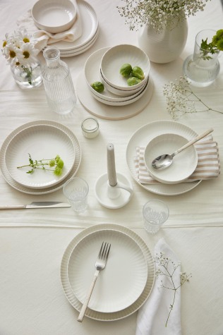 Kütahya Porselen Bone Crest 18 Parça 6 Kişilik Yemek Takımı - Kütahya Porselen