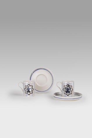 Kütahya Porselen Bone Desire 4 Parça 2 Kişilik Kahve Takımı 12739 - Kütahya Porselen