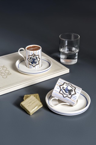 Kütahya Porselen Bone Desire 4 Parça 2 Kişilik Kahve Takımı 12739 - Kütahya Porselen