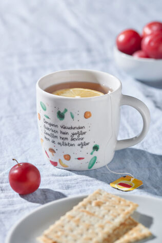 Kütahya Porselen Bone Diyet Arkadaşı 350 Cc Mug Bardak 10263 - Kütahya Porselen