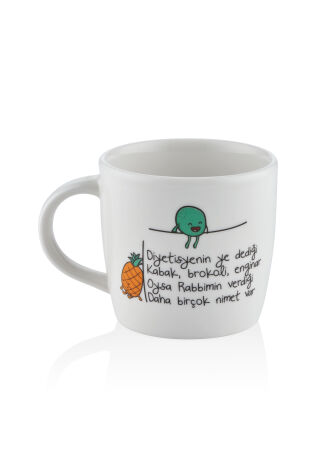 Kütahya Porselen Bone Diyet Arkadaşı 350 Cc Mug Bardak 10264 - Kütahya Porselen