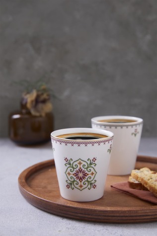 Kütahya Porselen Bone Goblen Mug Bardak 2 Parça - Kütahya Porselen