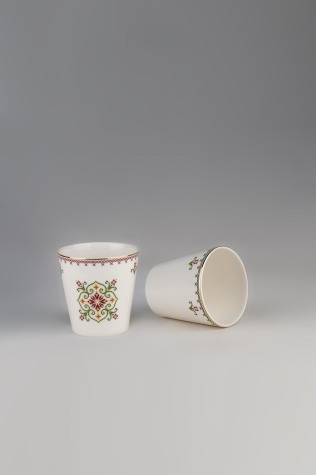 Kütahya Porselen Bone Goblen Mug Bardak 2 Parça - Kütahya Porselen