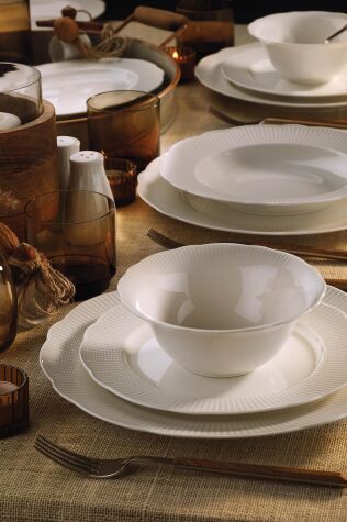 Kütahya Porselen Bone İlay 26 Parça 6 Kişilik Yemek Takımı - Kütahya Porselen